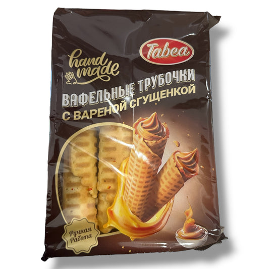 Вафельные трубочки с варёной сгущёнкой